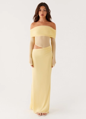 Emery Maxi Dress - Yellow Nature Glow Date night