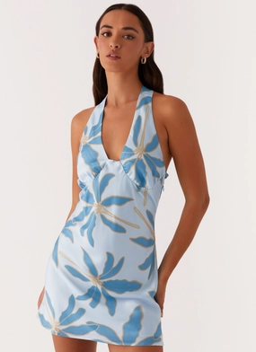 Artistic Vibe Easy to Wear Miss Summer Mini Dress - Opulent Blue