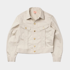 City Wear Light Reflective Cash Jacket Cream