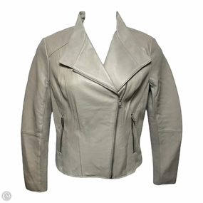 Extended Coverage Jacket Leather By Johnston & Murphy In Grey, Size: L