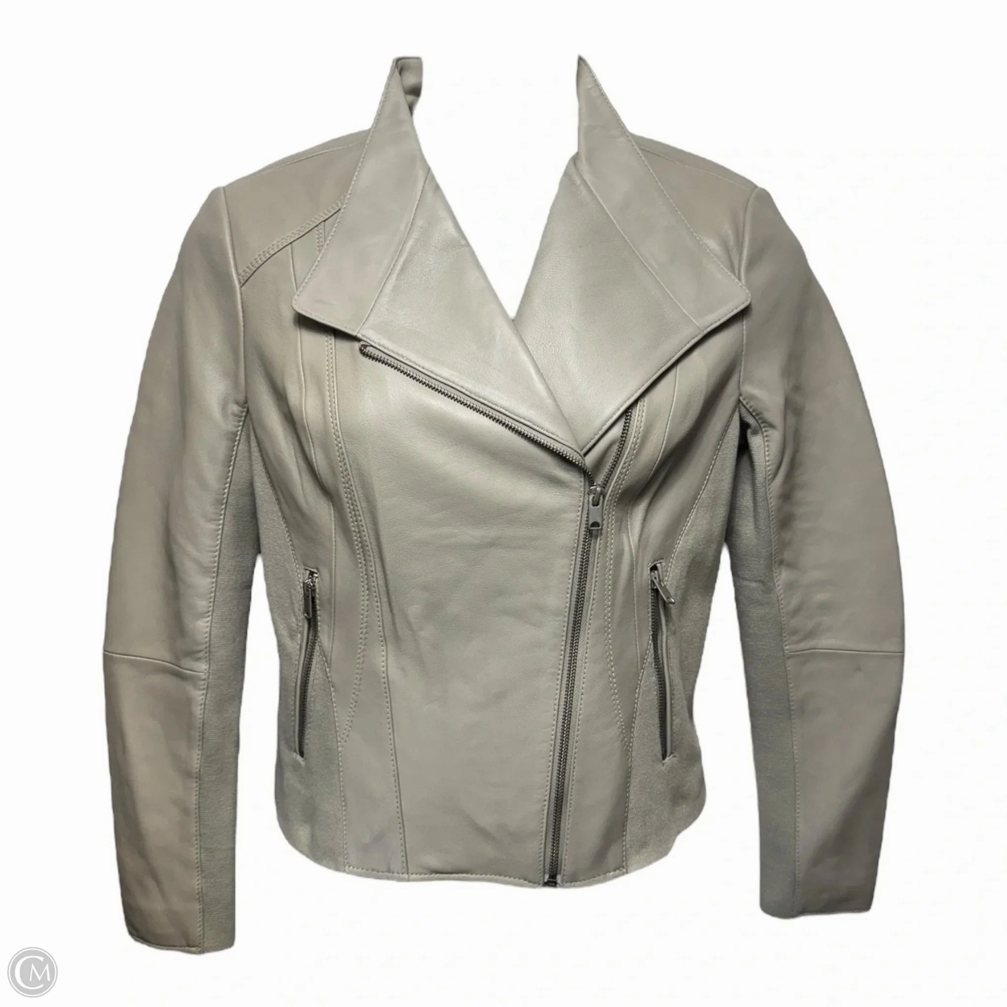 Extended Coverage Jacket Leather By Johnston & Murphy In Grey, Size: L