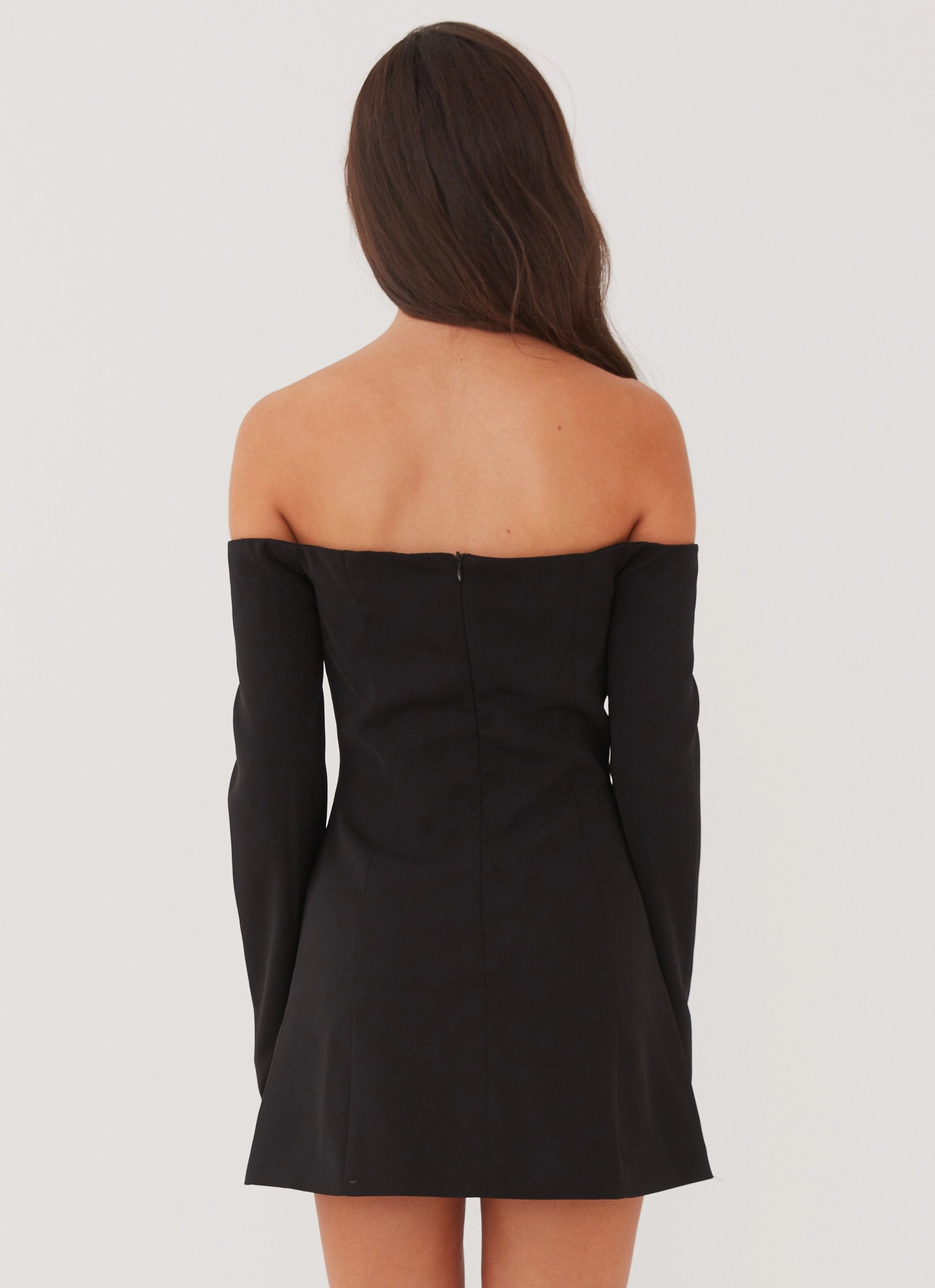 Dominique Blazer Mini Dress - Black Comfortable texture Subtle design