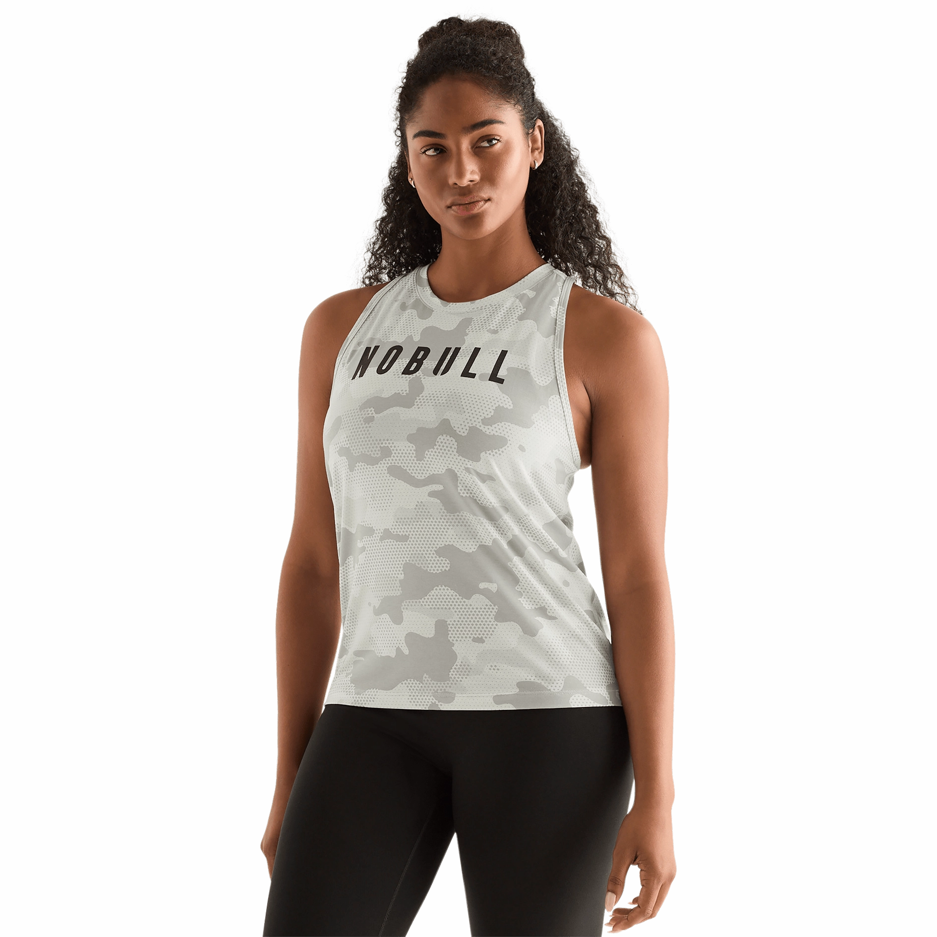 Women's Camo NOBULL High-Neck Tank High Collar Option BreathableMaterial