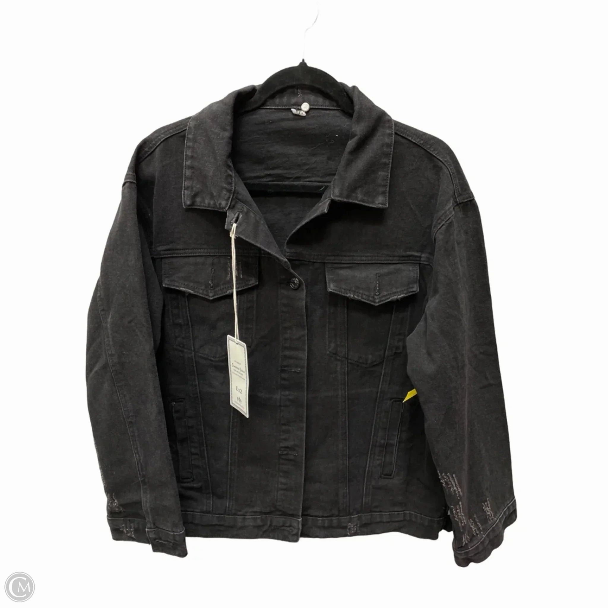 Jacket Denim By simwood jeans In Black Denim, Size: Xl Water Repellent Fabric Collapsible Packable Design