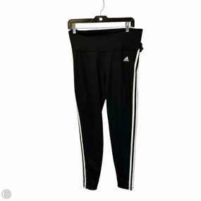 Linen blend Athletic Pants By Adidas In Black, Size: Xl