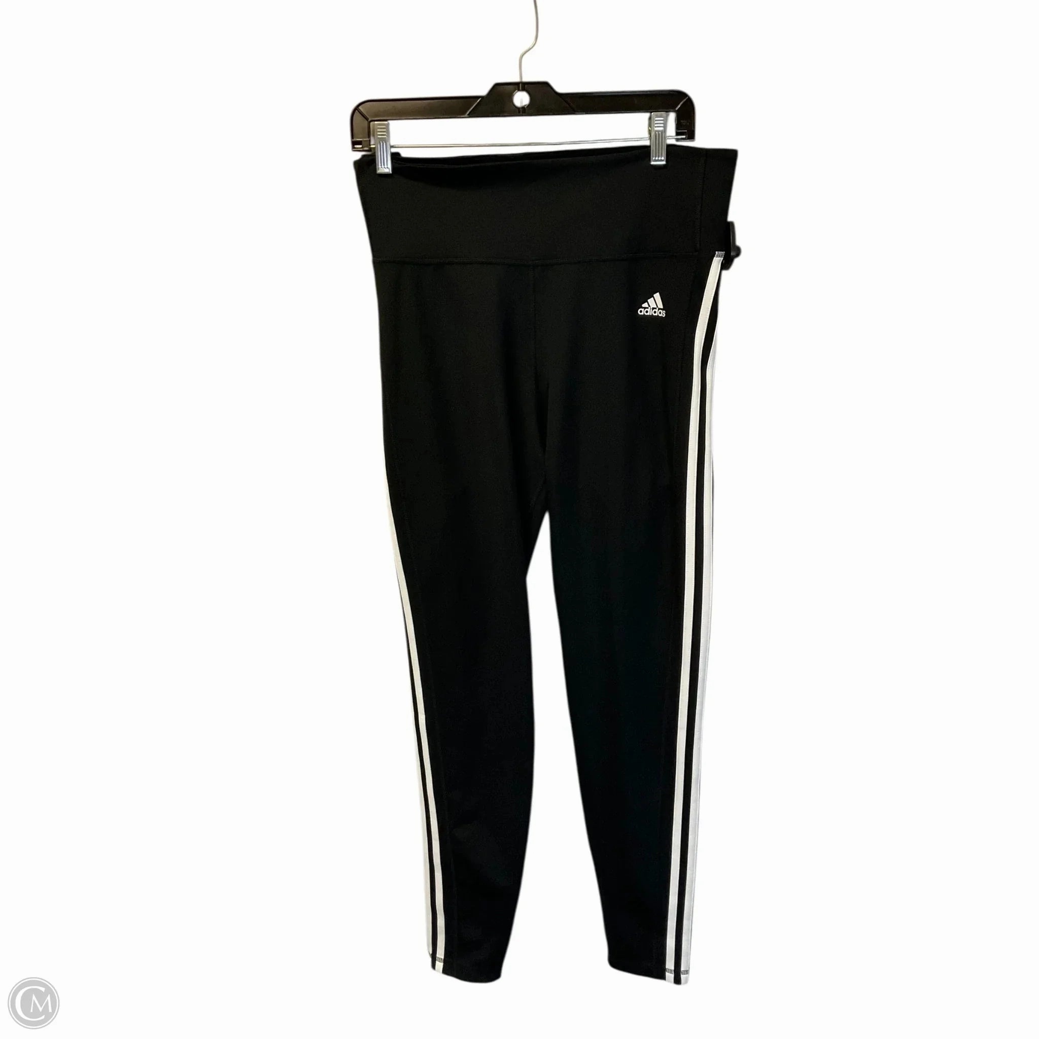 Linen blend Athletic Pants By Adidas In Black, Size: Xl