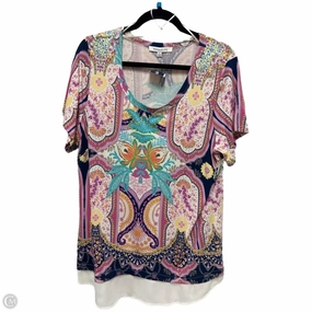 Top Short Sleeve By Rose And Olive In Multi-colored, Size: 1x Luxury clothing