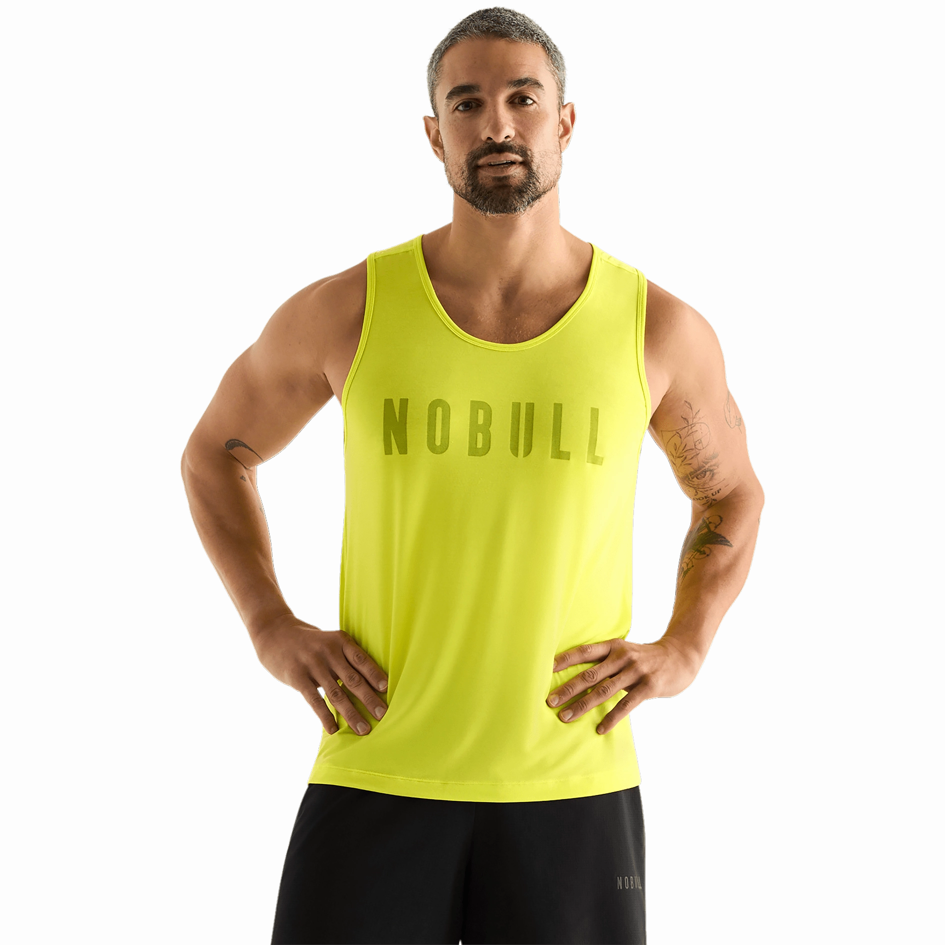 Men's NOBULL Tank RibbedTexture Breathable Mesh Insert