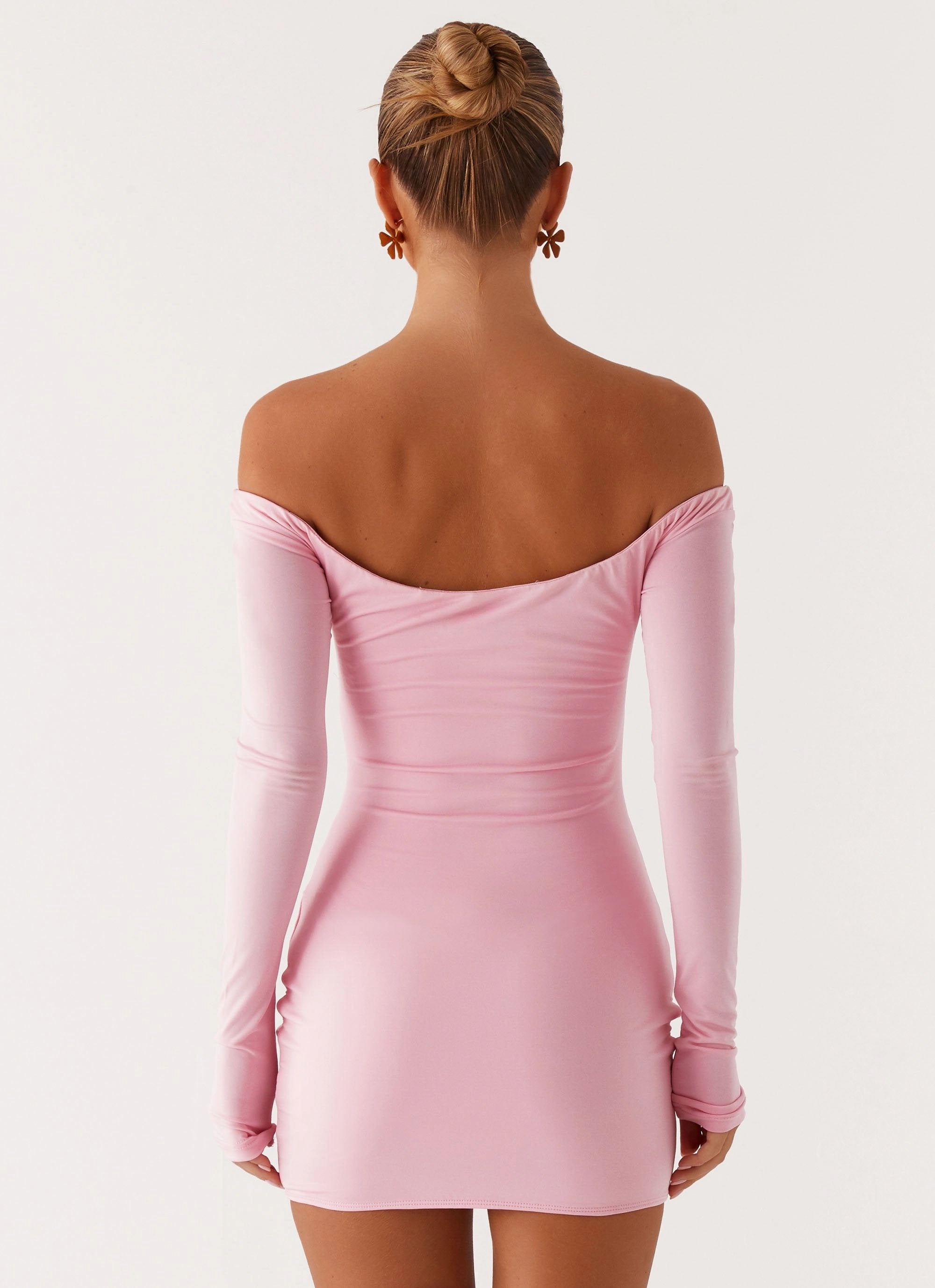 Dream Girl Mini Dress - Pink Heart Glow Mood Edge