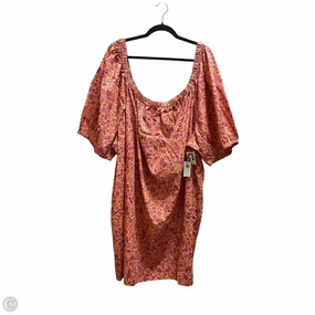 Dress Casual Short By Old Navy In Pink, Size: 4x Longline Hemline Pre Shrunk Fabric