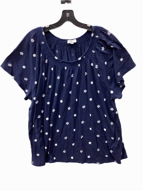 Top Ss By Kim Rogers In Navy, Size:2X Airflow Ventilation