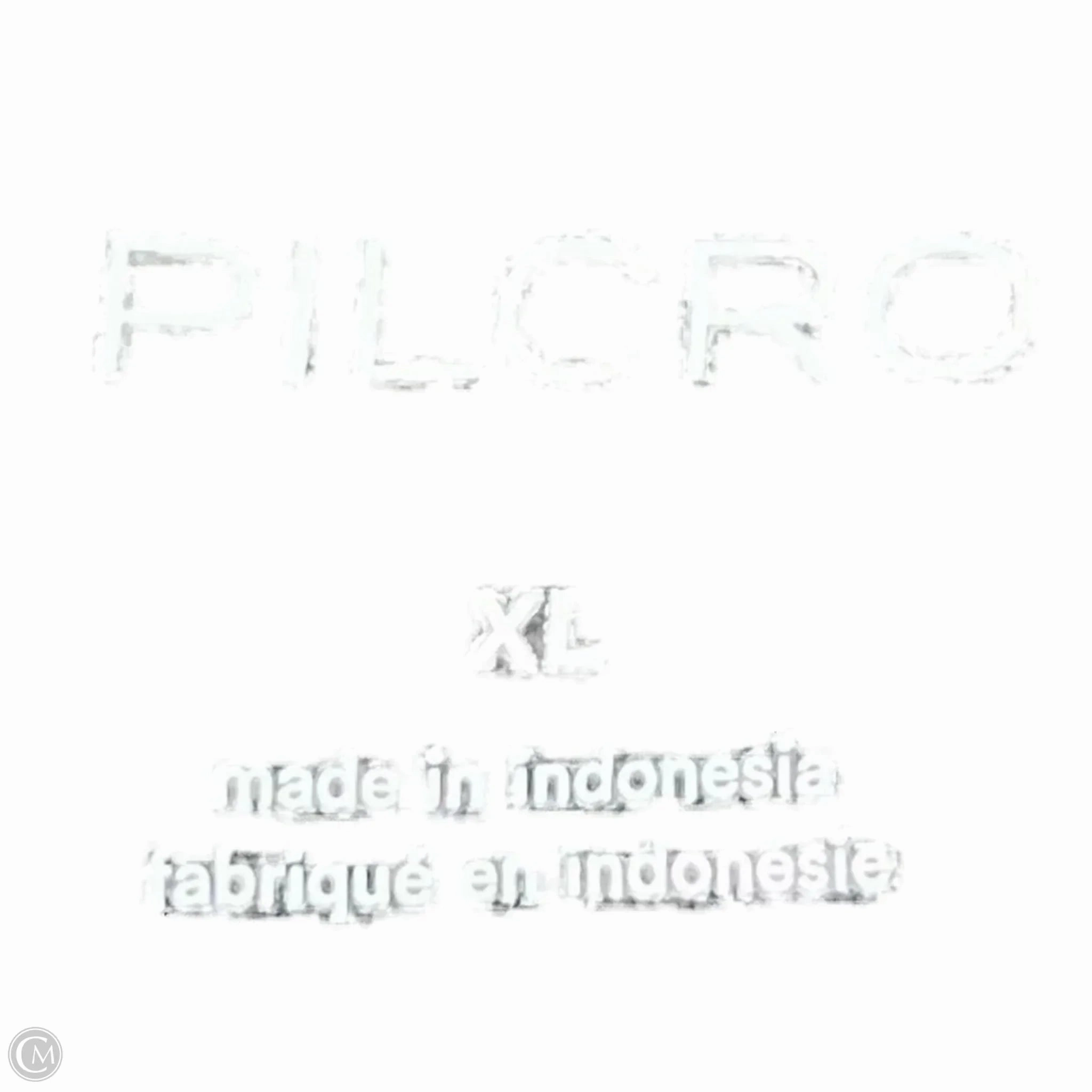 Zip Up Timeless Must-Have Top Short Sleeve By Pilcro In Black & Gold, Size: Xl