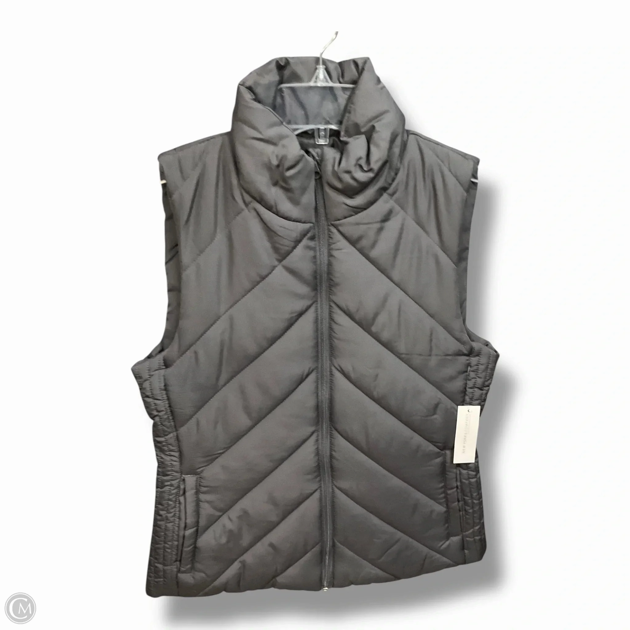 Wet Wicking Vest Puffer & Quilted By New York And Co In Grey, Size: S