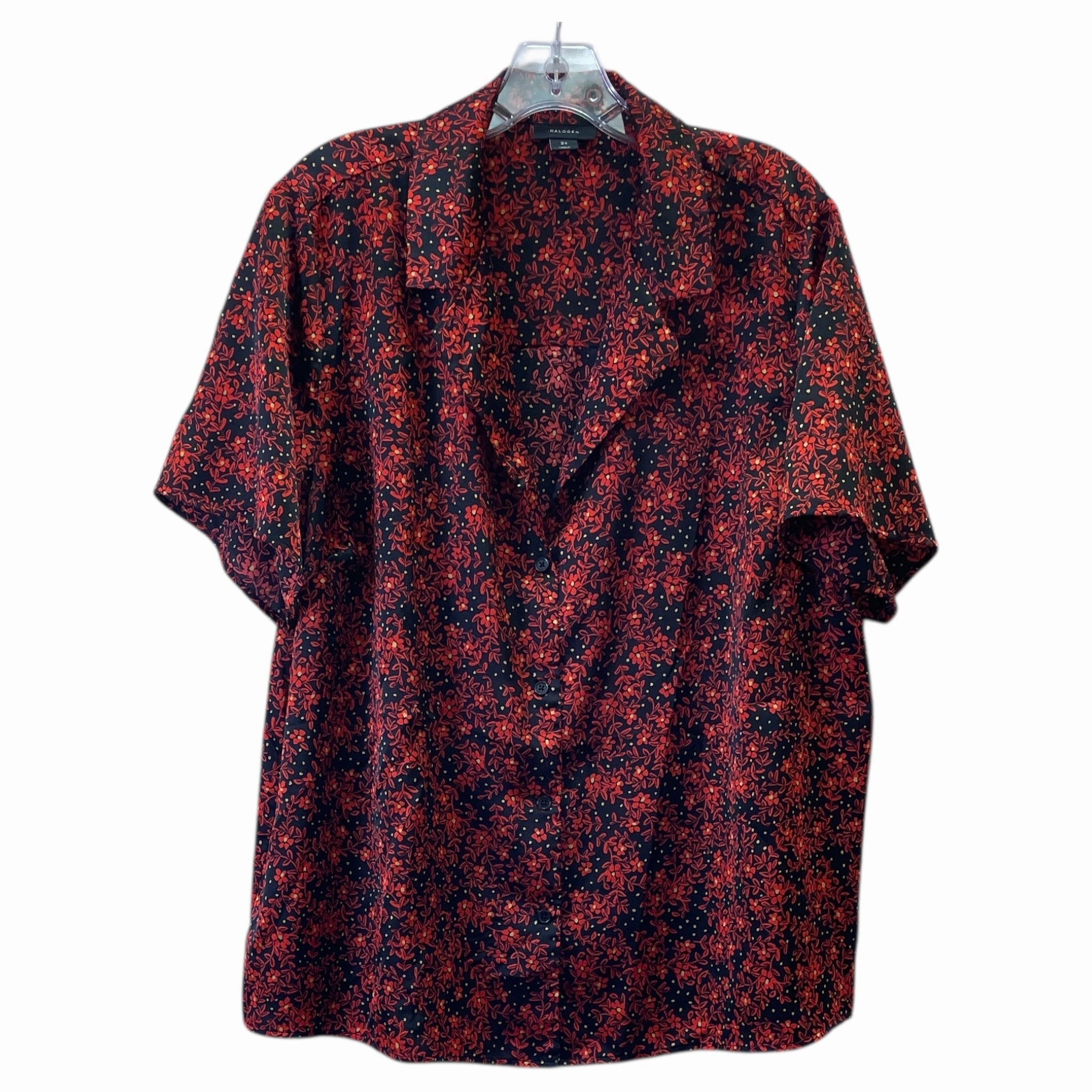 Top Ss By Halogen In Red, Size:2X Cozy And Warm