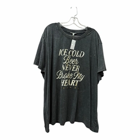 Comfort and Fit Top Ss Basic By Maurices In Grey, Size:3X