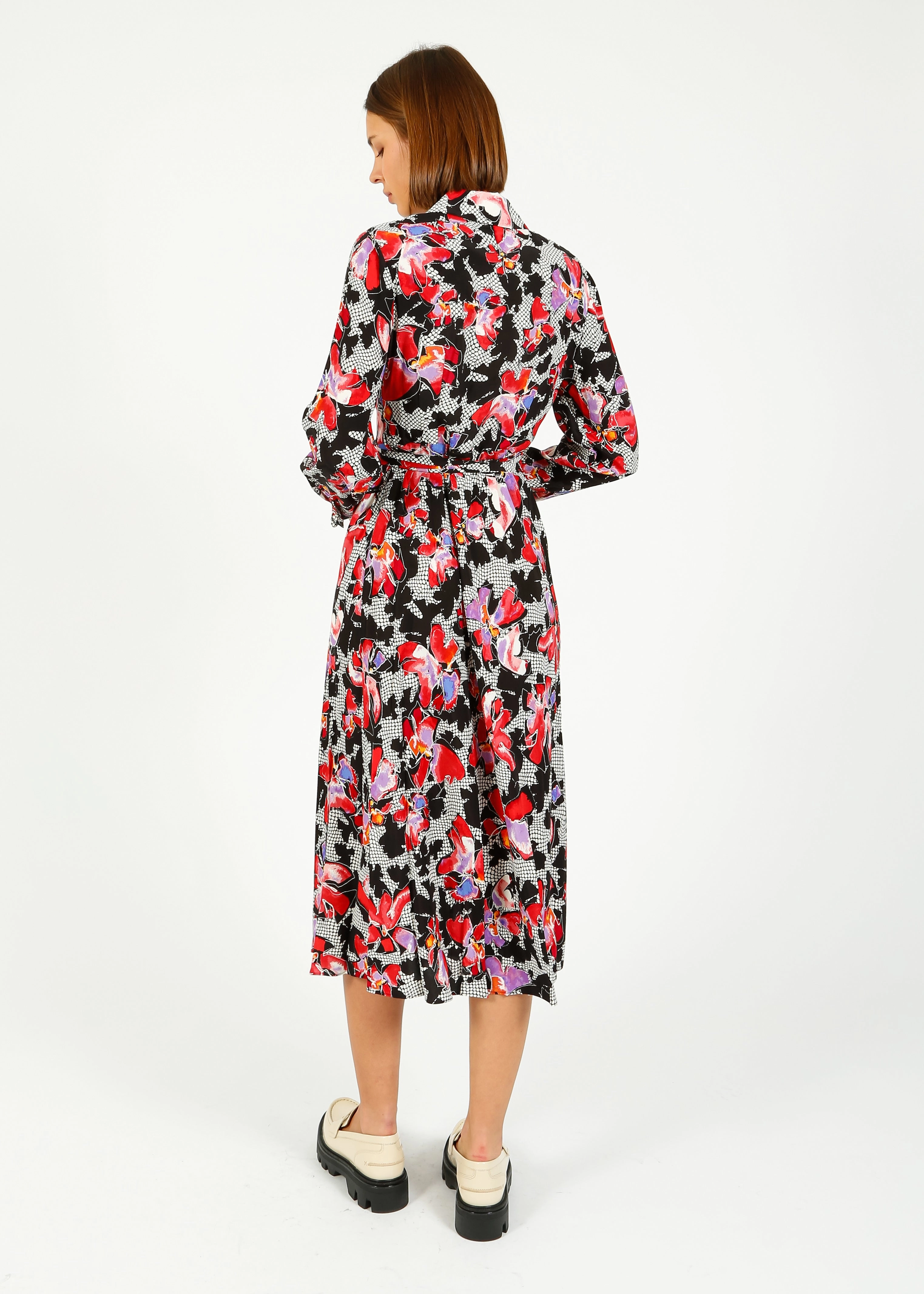 PlushLining Perfect Day-to-Night DVF Tori Dress in Odette Floral