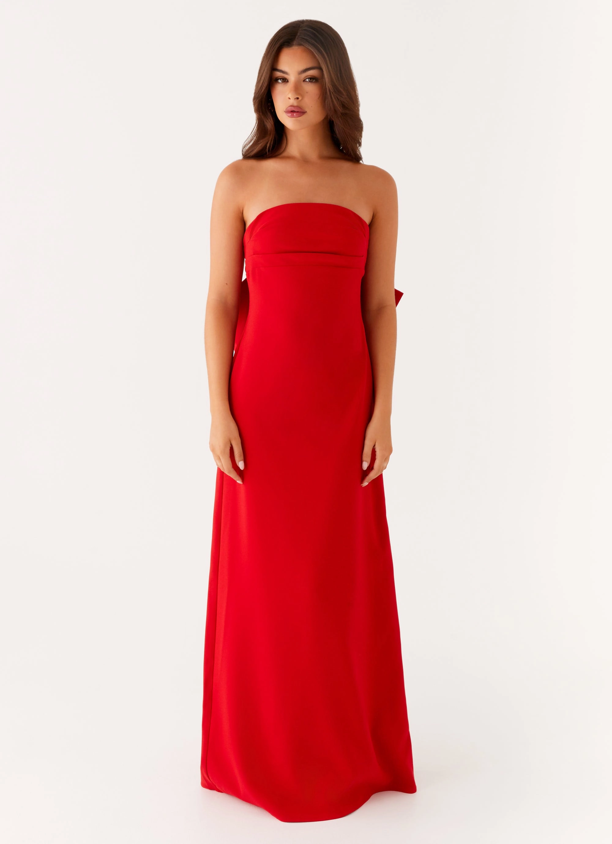 Clean Finish Meredith Maxi Dress - Red