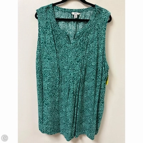Top Short Sleeve By Croft And Barrow In Green, Size: 3x Easy Wear Style Breathable Performance