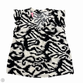 Top Short Sleeve By Rachel Zoe In Black & White, Size: 1x Cool Layering Simple Chic