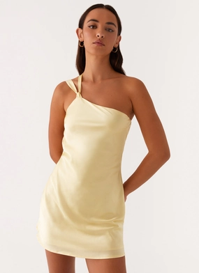 Elegant Style Lights Out Mini Dress - Yellow
