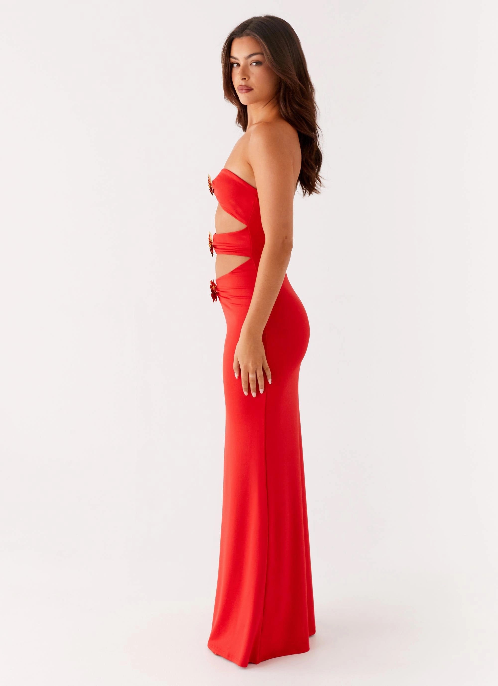 Raye Maxi Dress - Tangerine Quick Glam