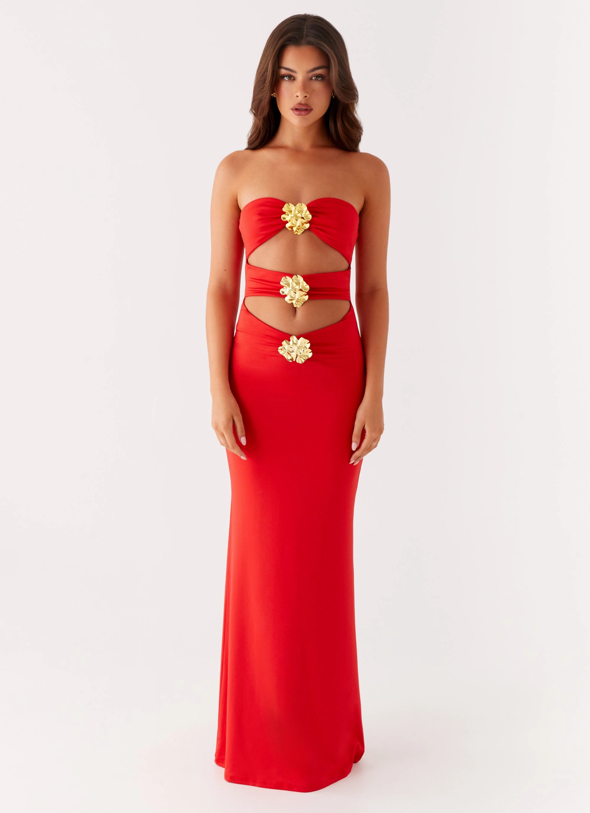 Raye Maxi Dress - Tangerine Perfect Mood