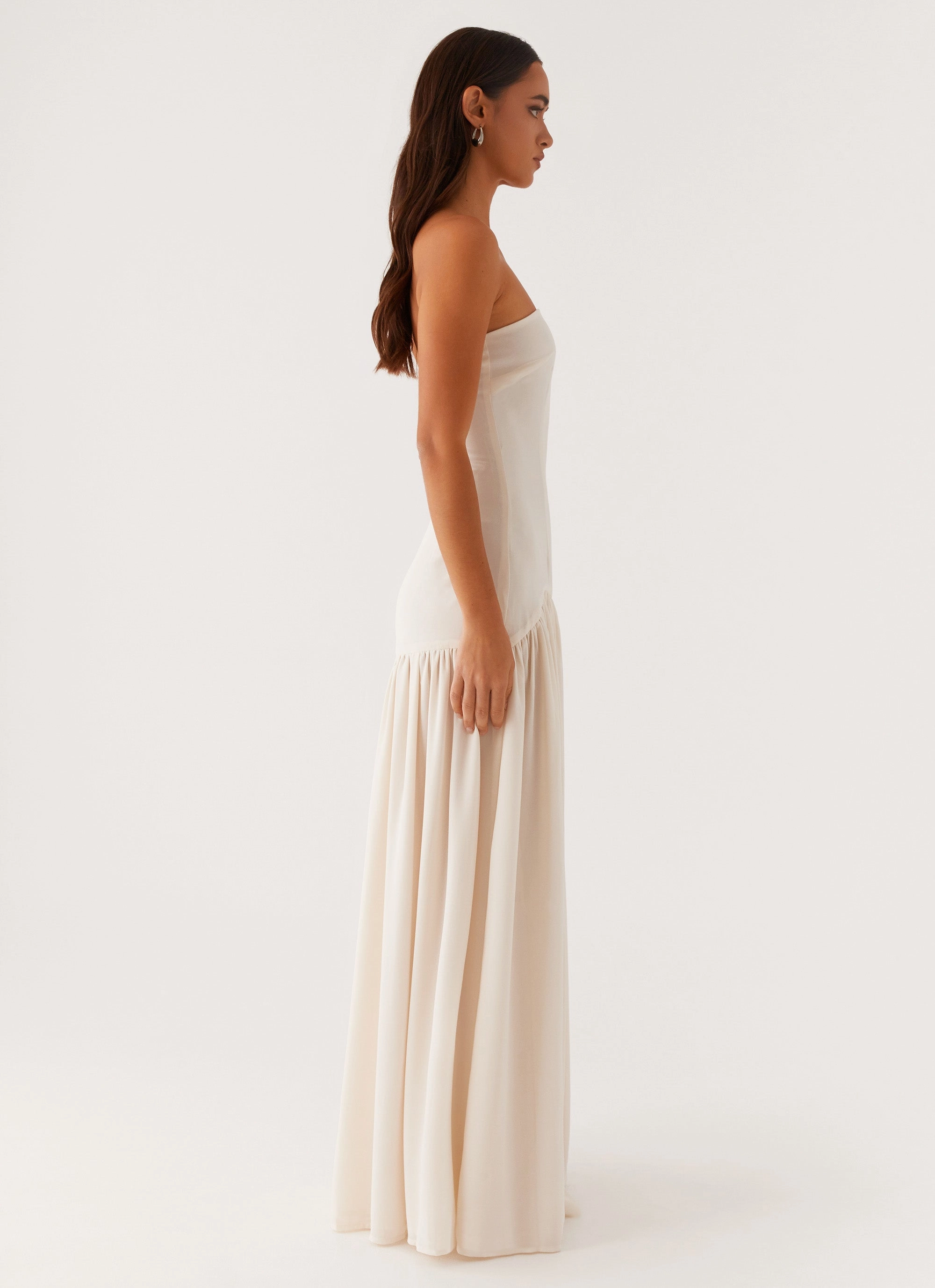 Essential Layer Eden Strapless Maxi Dress - Ivory
