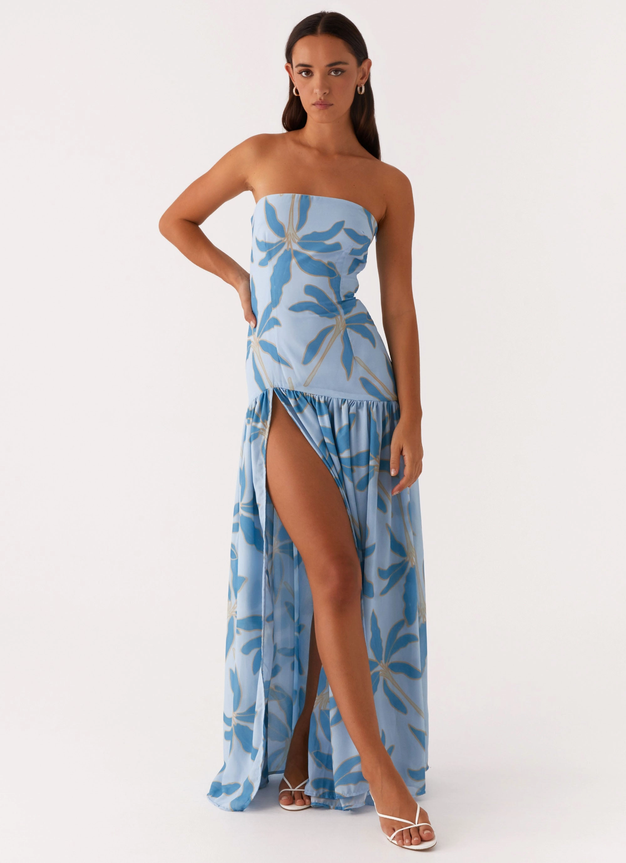 Clean Flow Form Flow Eden Strapless Maxi Dress - Opulent Blue