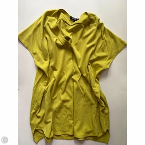 Top Short Sleeve By Lior In Green, Size: Xl Layered Collar Structure