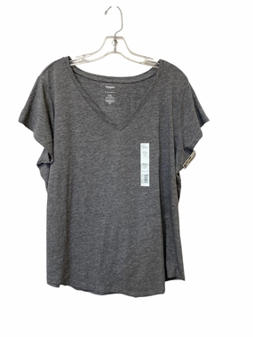 Top Short Sleeve By Sonoma In Grey, Size: 2x Comfy Touch