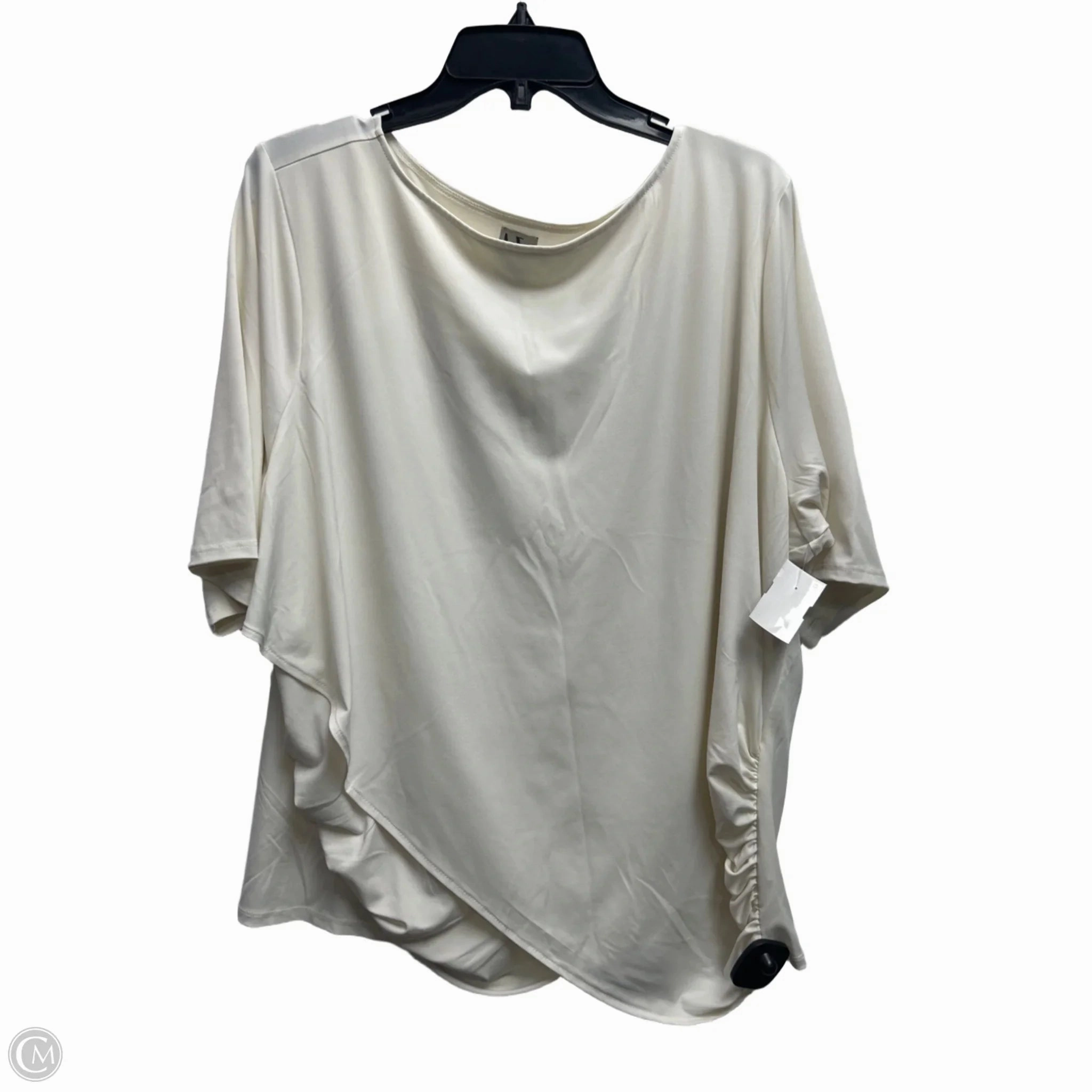 Smart Fit Top Short Sleeve By Worthington In Cream, Size: 2x