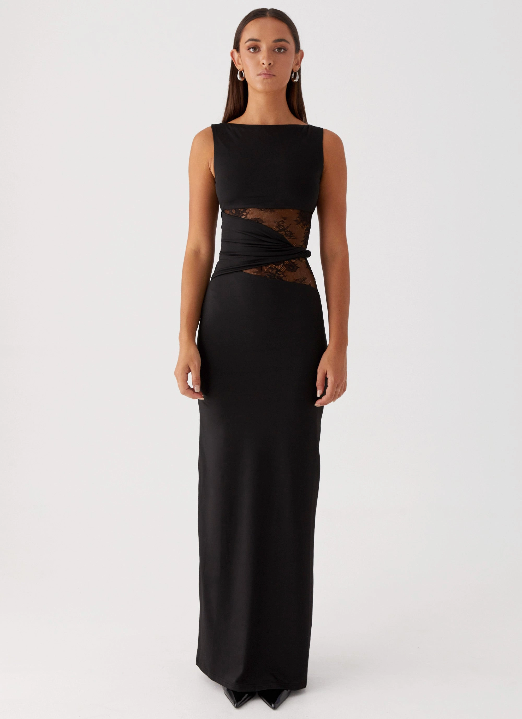 Climate-Adaptive Kind Light Karma Maxi Dress - Black