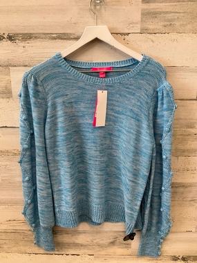 Breathable Design Fit Comfort Knitwear Sweater Designer By Lilly Pulitzer In Blue, Size: L