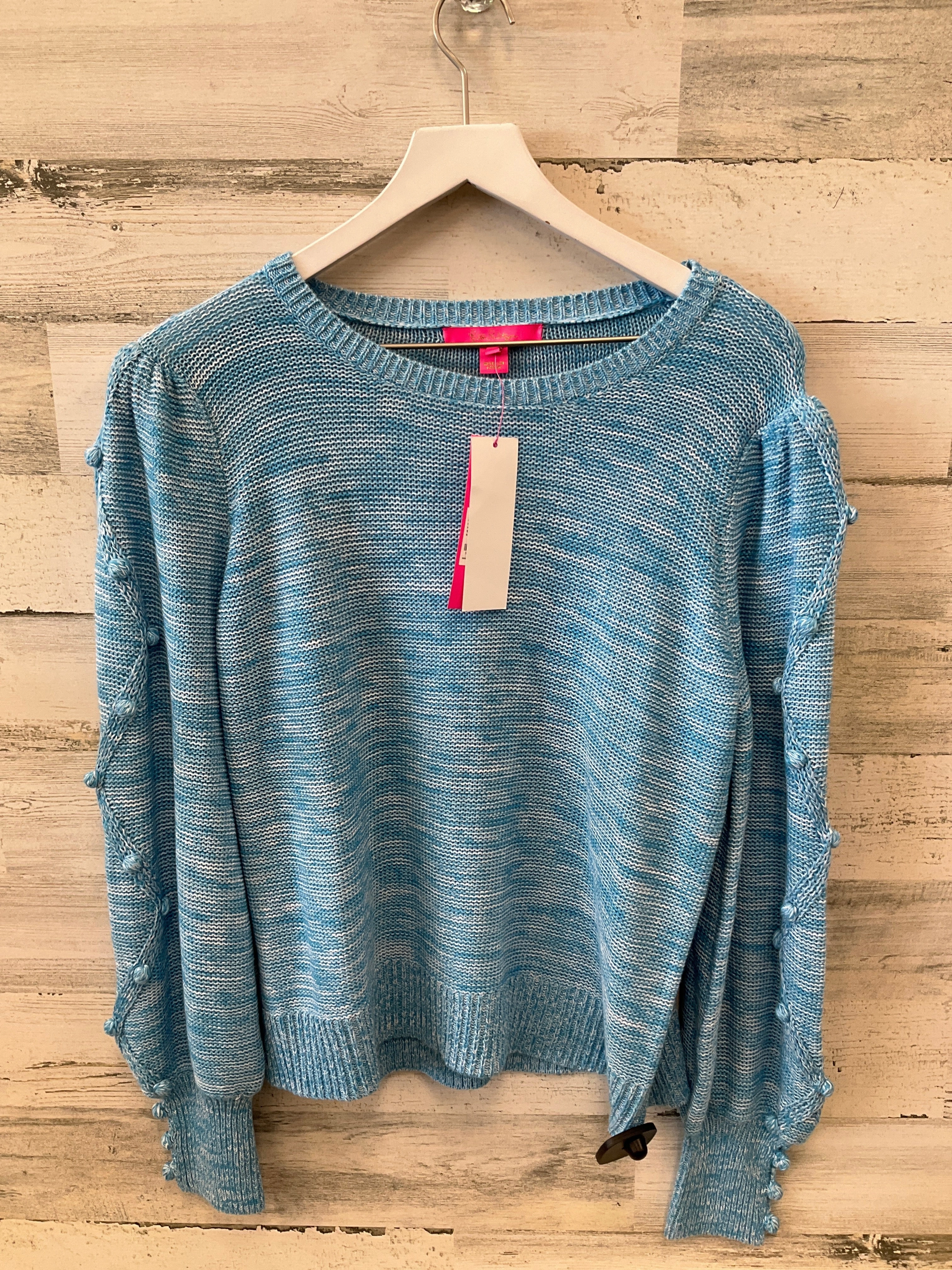 Breathable Design Fit Comfort Knitwear Sweater Designer By Lilly Pulitzer In Blue, Size: L