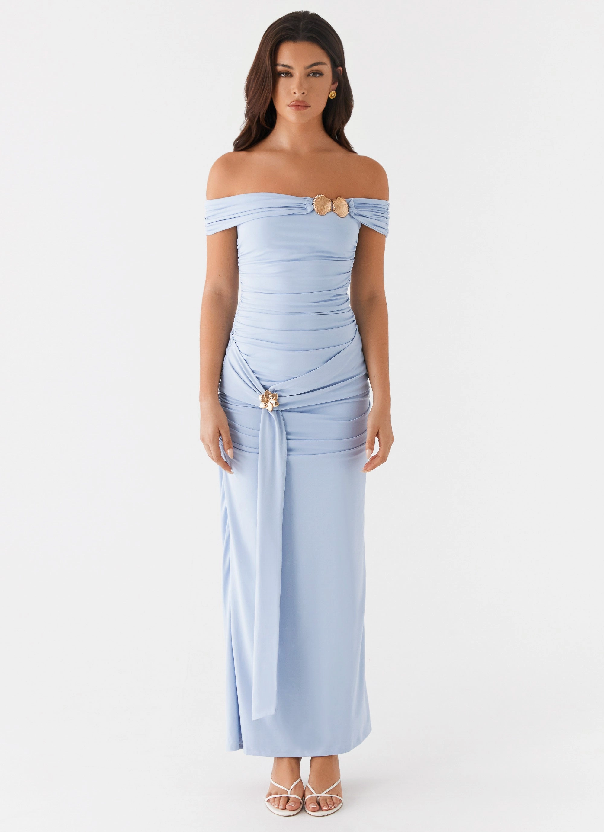 Sunset Glow Light and Comfortable Majorly Maxi Dress - Blue