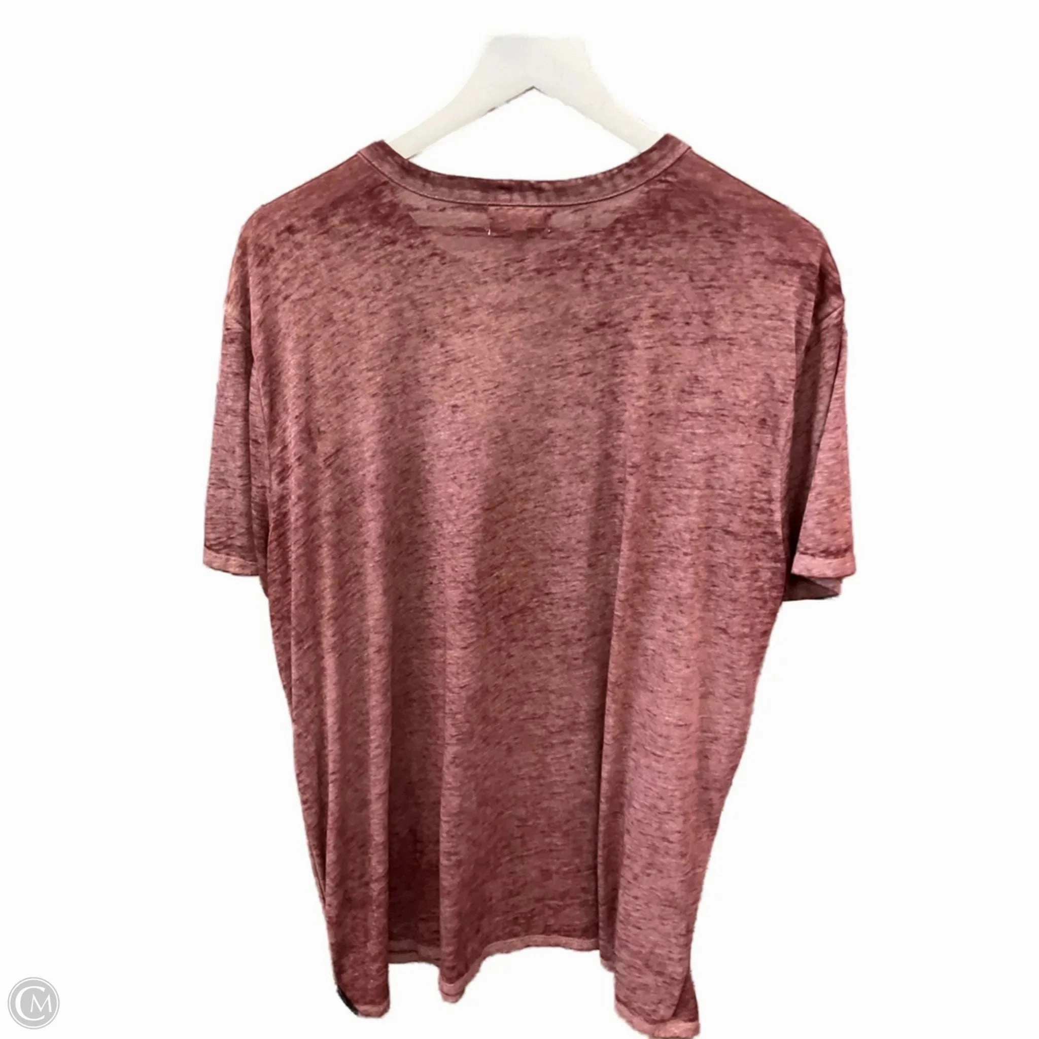 Practical Design Top Short Sleeve By Maurices In Maroon, Size: Xl