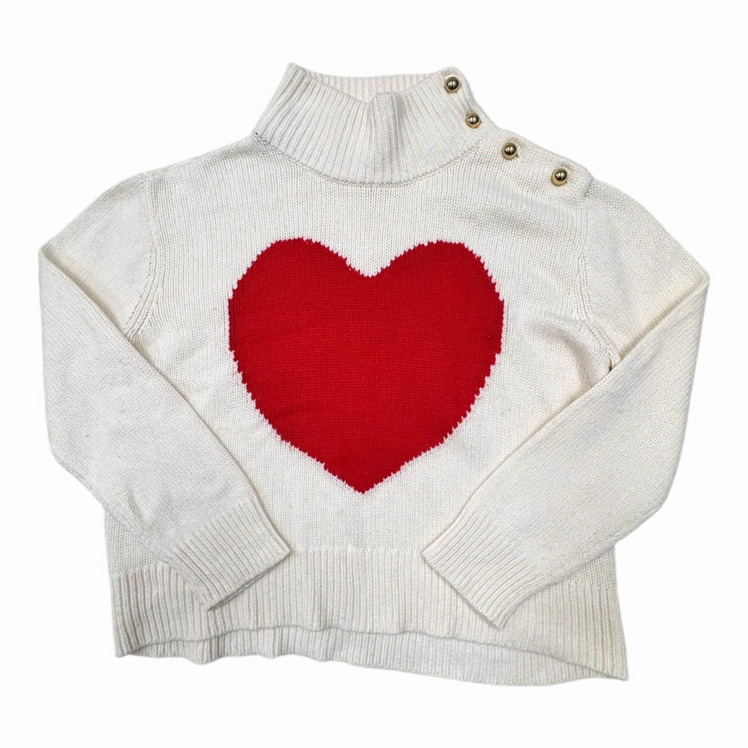 Stretch Flex Quick Dry Wear Sweater Designer By Kate Spade In Red & White, Size:L