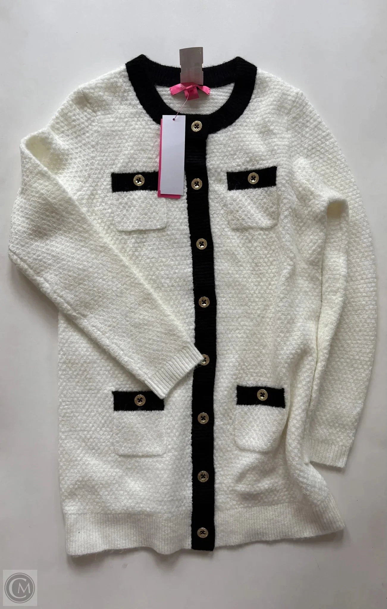 Sweater Designer By Lilly Pulitzer In Cream, Size: Xs Long Lasting Elasticity