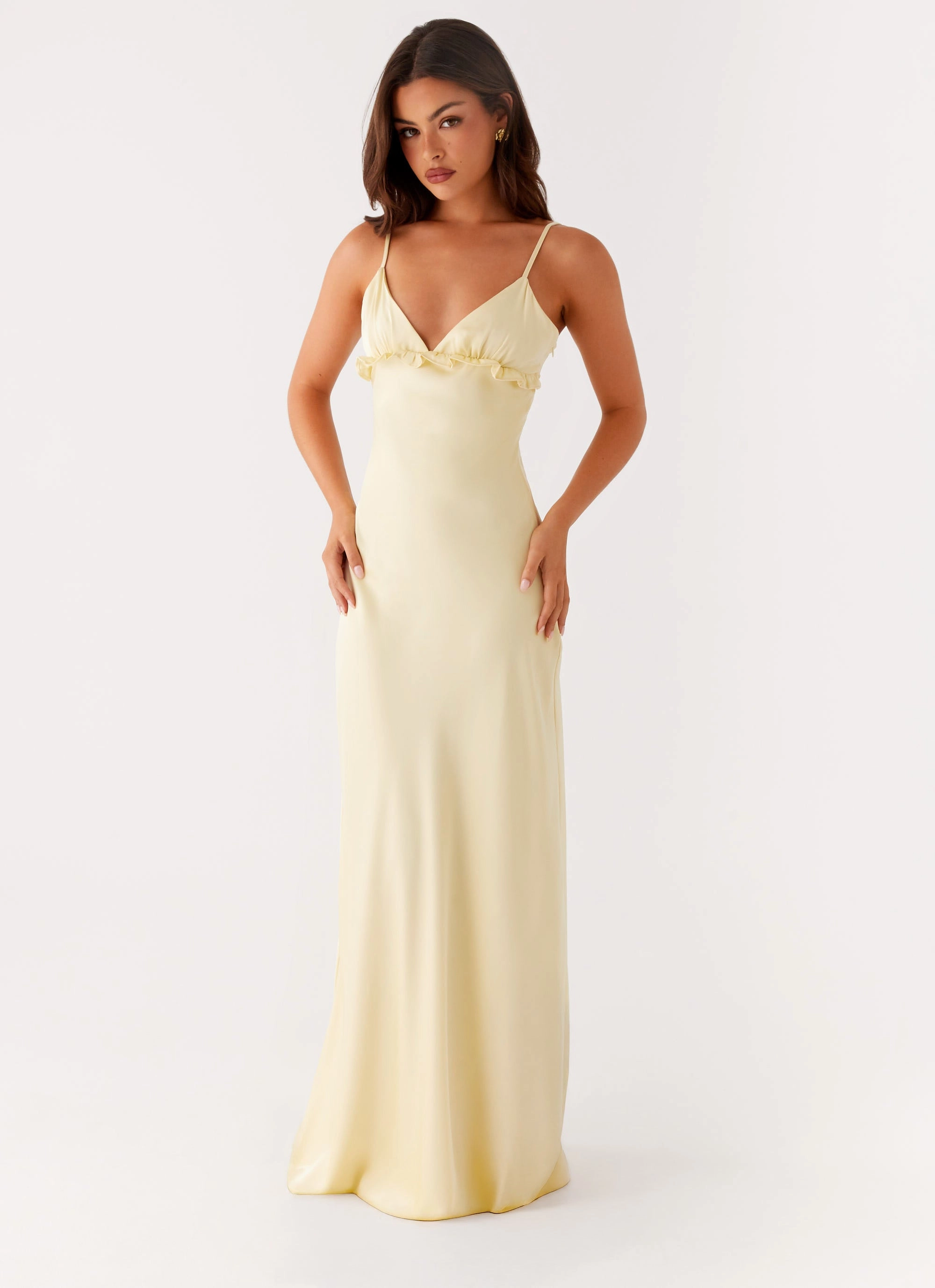 Elona Maxi Dress - Baby Yellow Japan Line Chill Piece