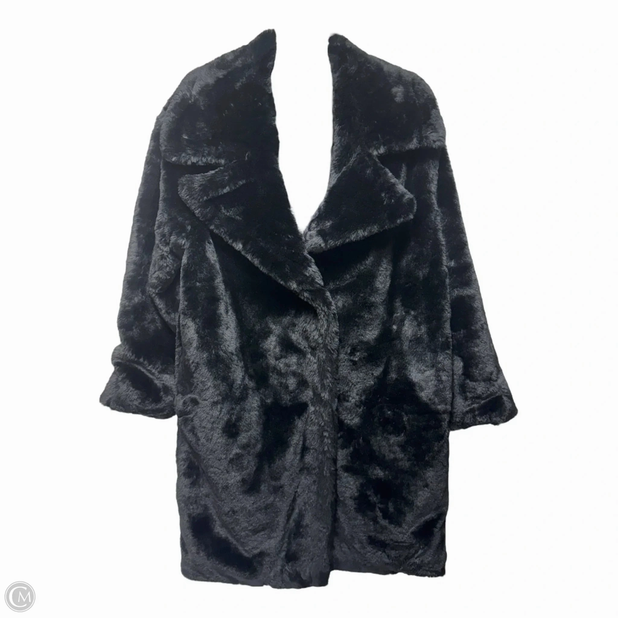 Emery Fur Jacket Faux Fur & Sherpa By Steve Madden In Black, Size: Xs Minimalist Aesthetic Ultraviolet Protection