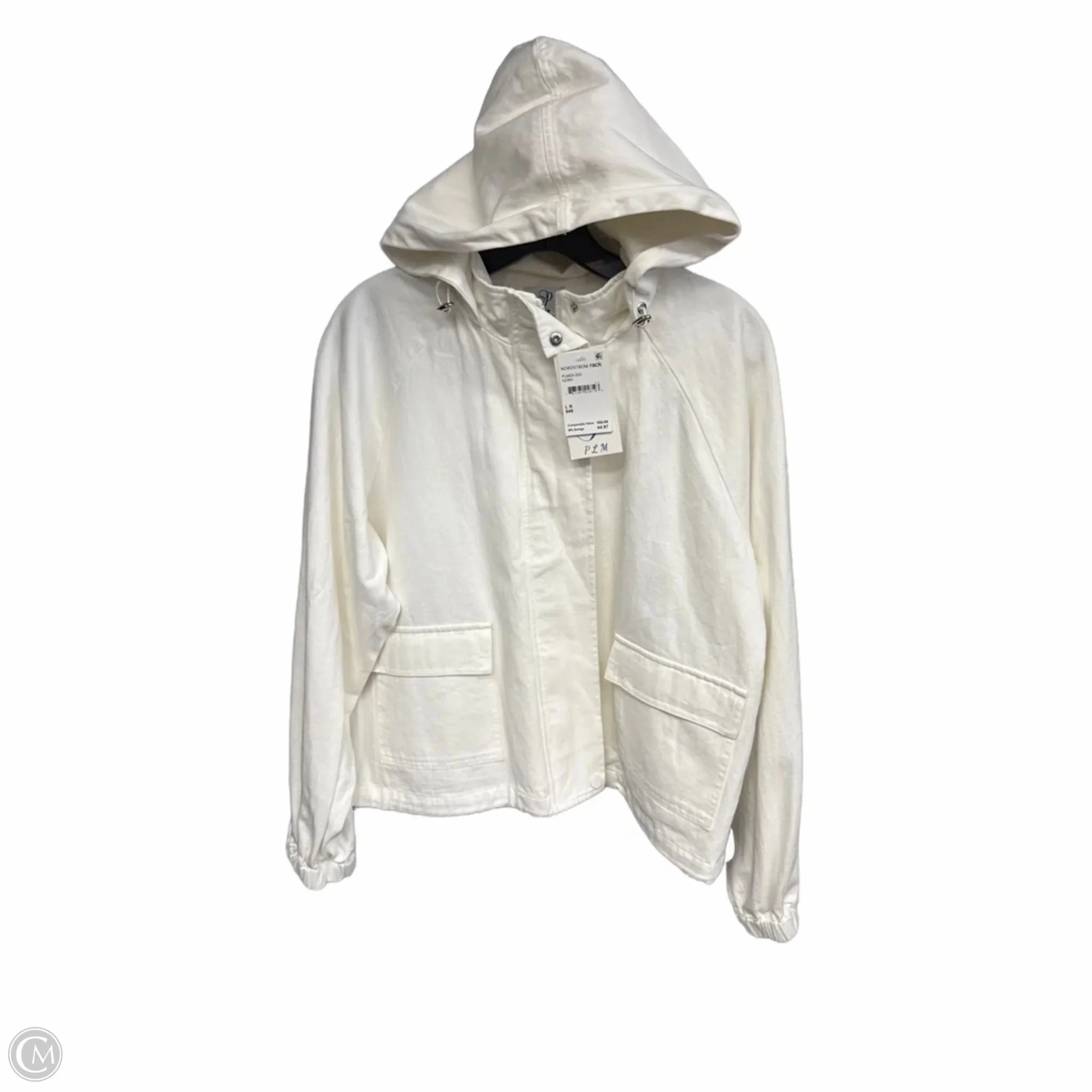 Jacket Denim By Clothes Mentor In White Denim, Size: L Sunday Walk Style Fall Outfit