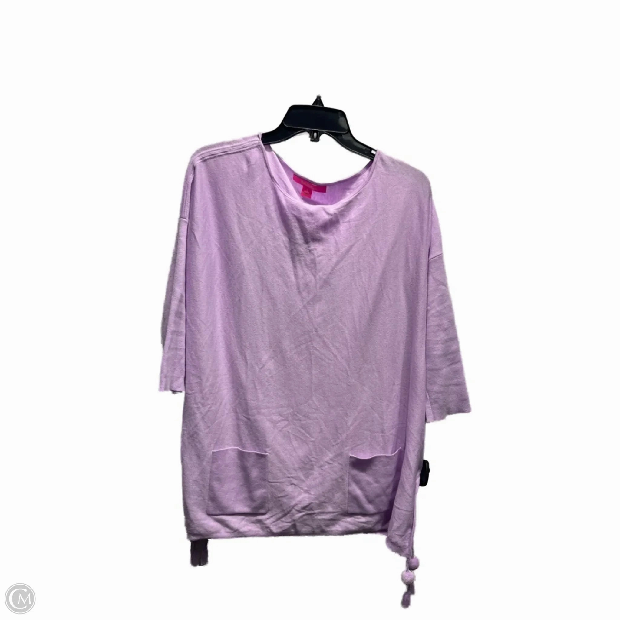 Sweater Designer By Lilly Pulitzer In Purple, Size: S Stretchy Fit Minimalist Fit