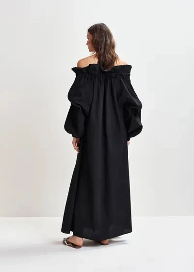 Essentiel Antwerp Hojito Voluminous Dress in Black Multipurpose