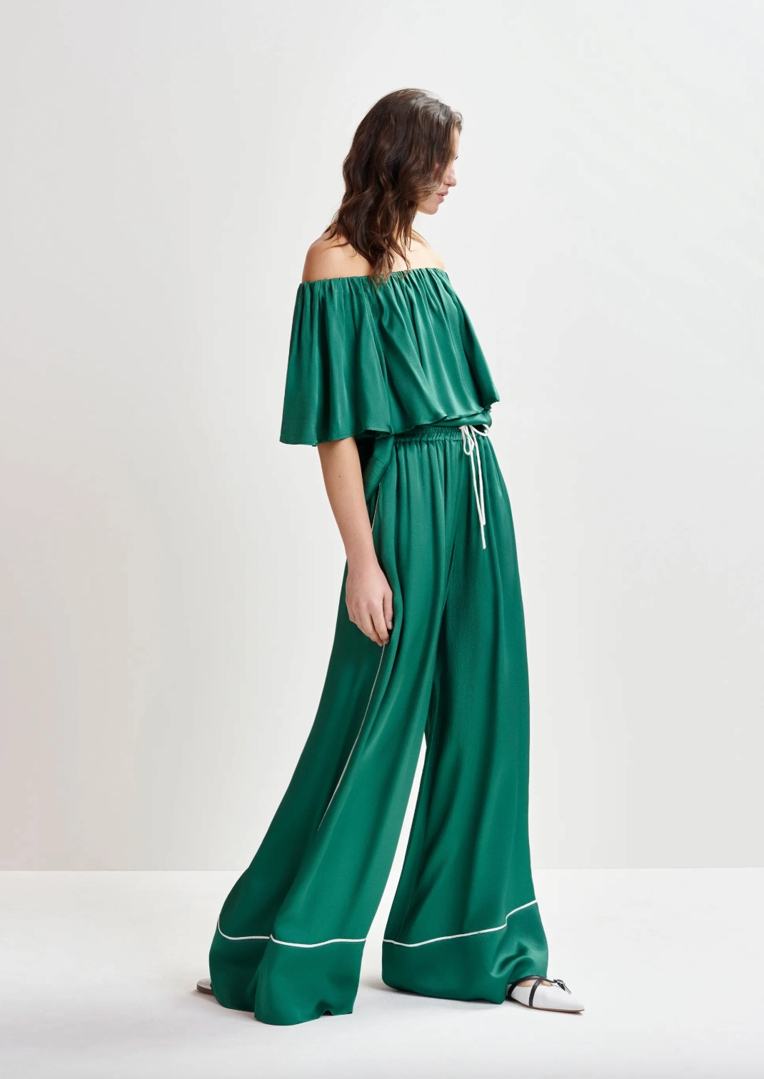 Casual Must-Have Minimal Comfort Essentiel Antwerp Hontgomery Wide Pants in Madison Blue