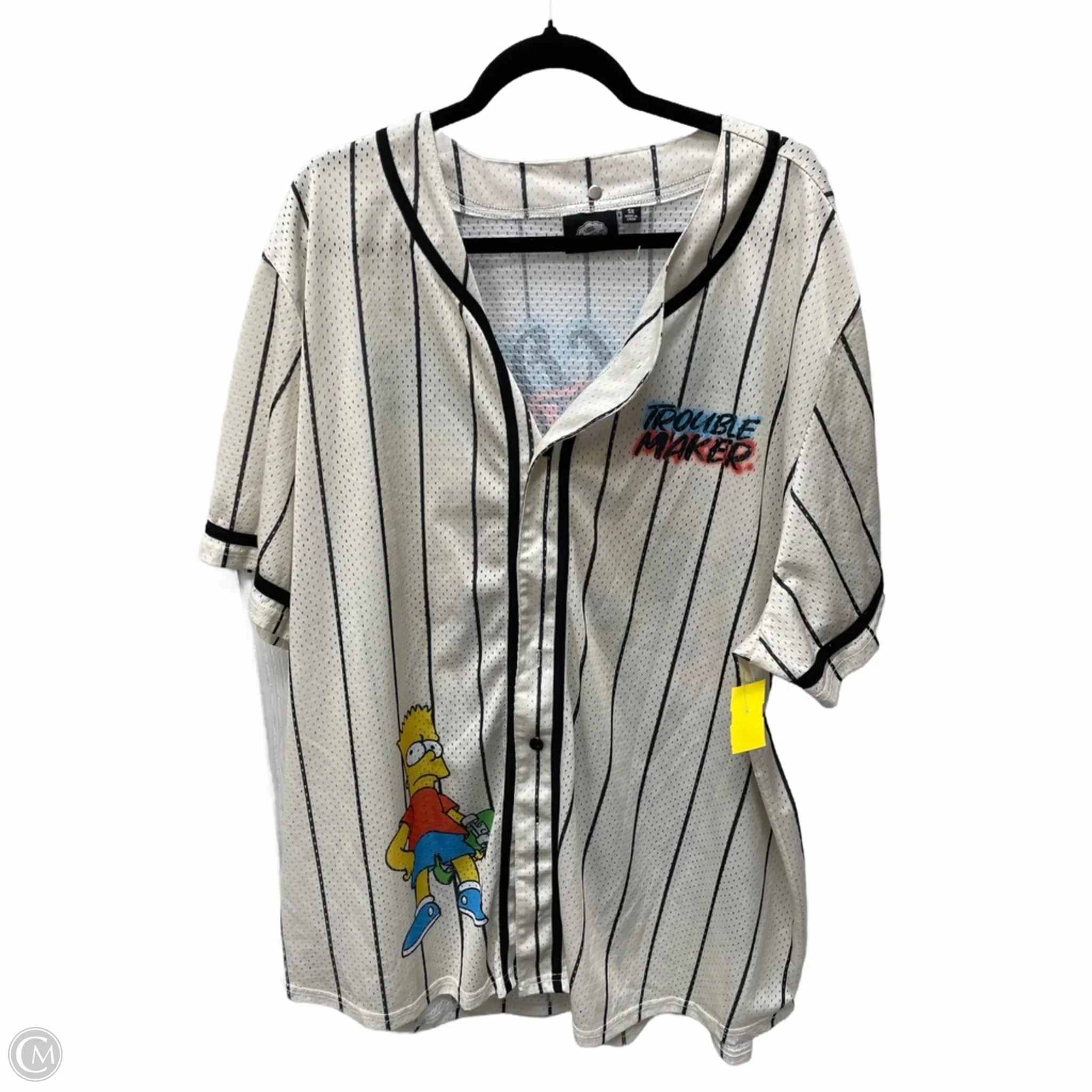 Tunic Short Sleeve By SIMPSONS In Cream, Size: 3x VintageWash