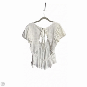Layered Collar Top Short Sleeve By Free People In White, Size: Xl