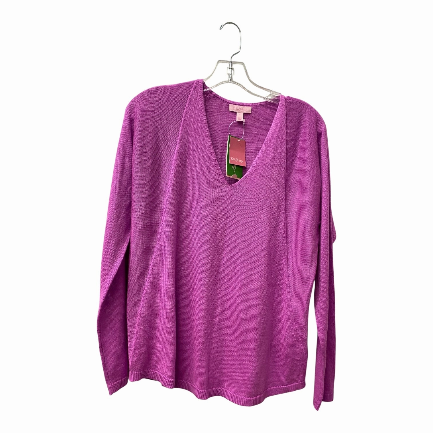 Fray Resistant Edges Dynamic Ventilation Panels Sweater Designer By Lilly Pulitzer In Purple, Size:S