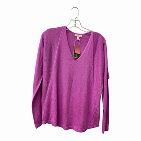Fray Resistant Edges Dynamic Ventilation Panels Sweater Designer By Lilly Pulitzer In Purple, Size:S