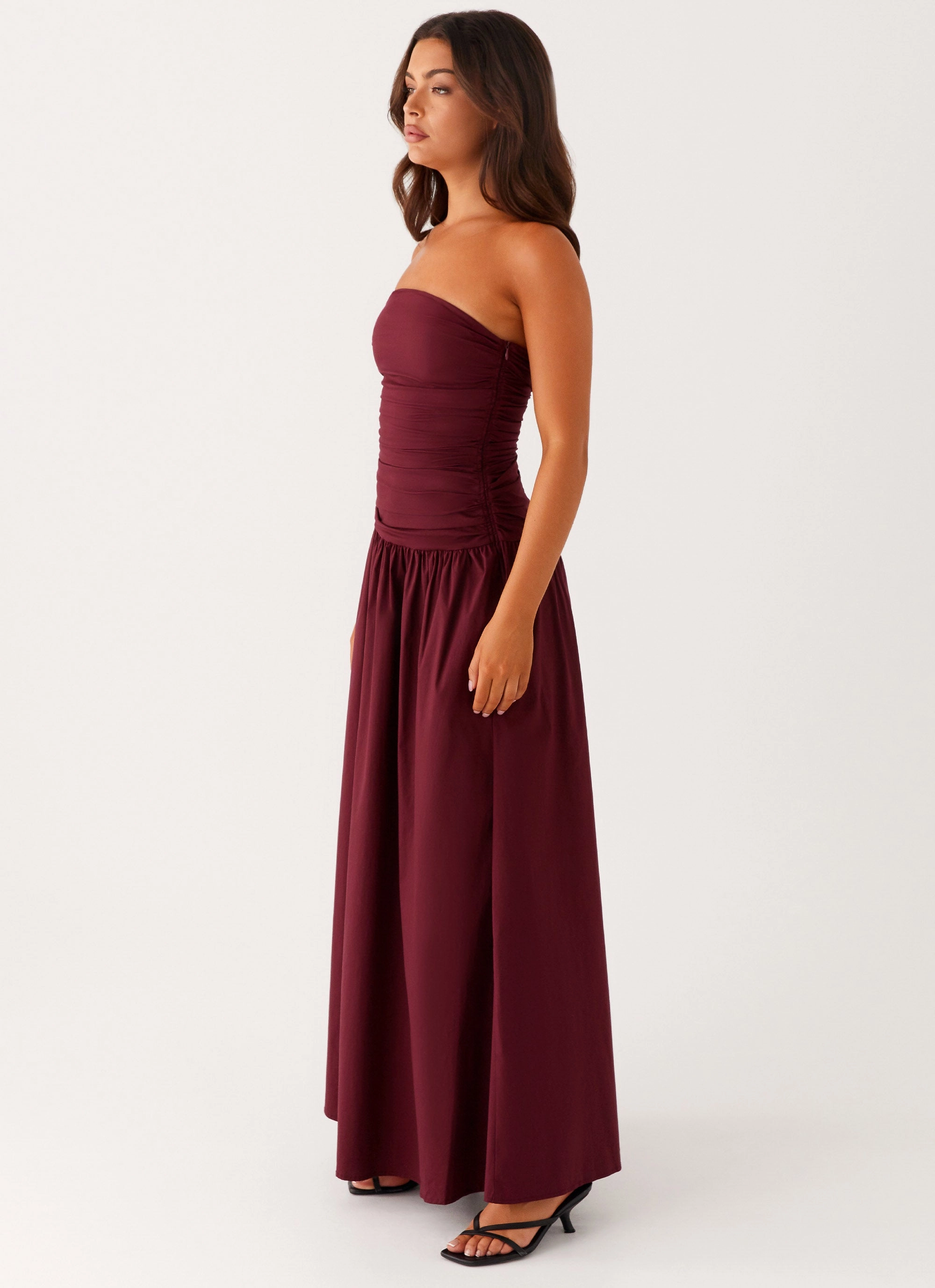 Neutral Look Carmel Maxi Dress - Mulberry