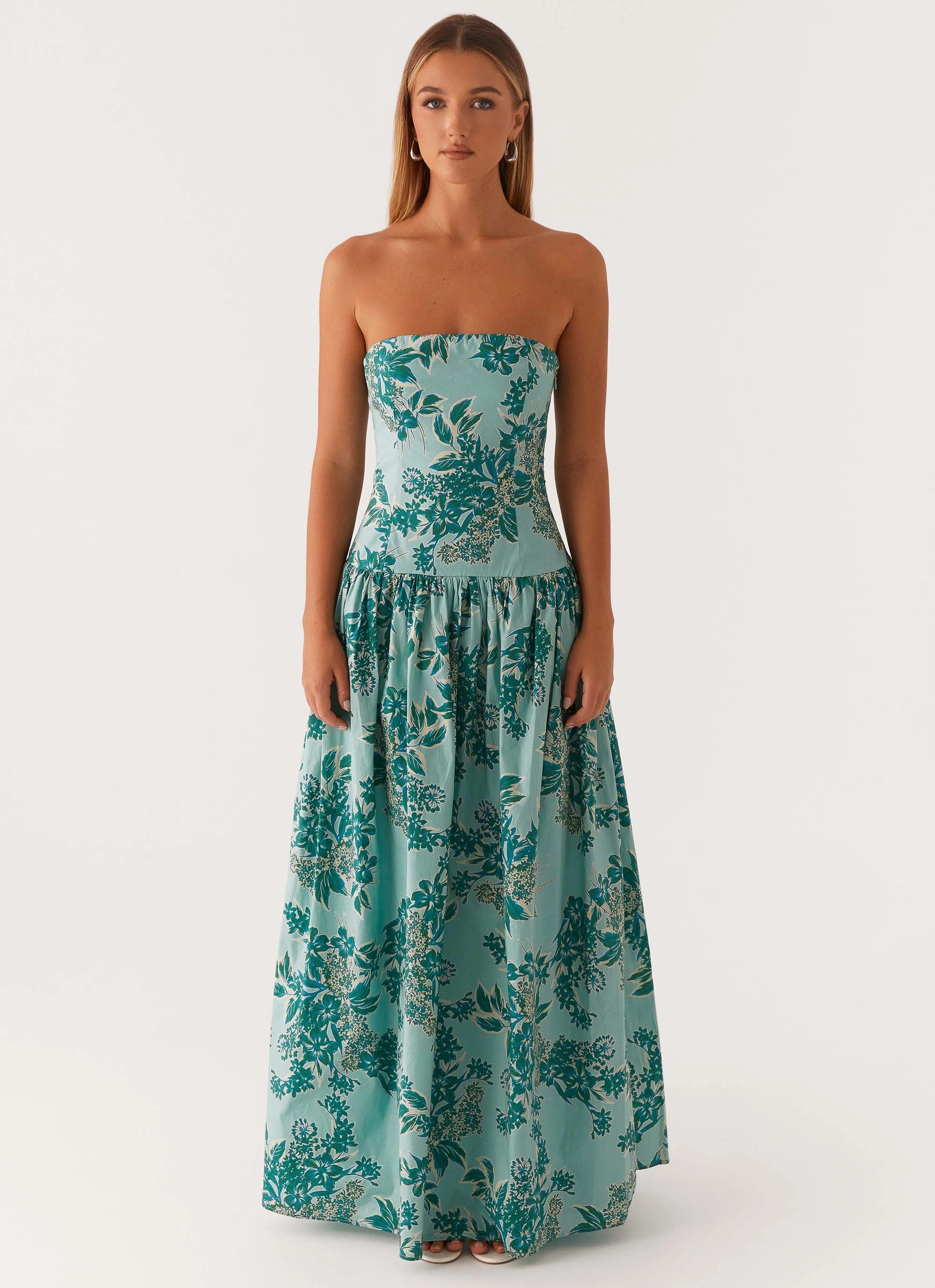 petite size Inner lining Andorra Maxi Dress - Cloud Nine Floral